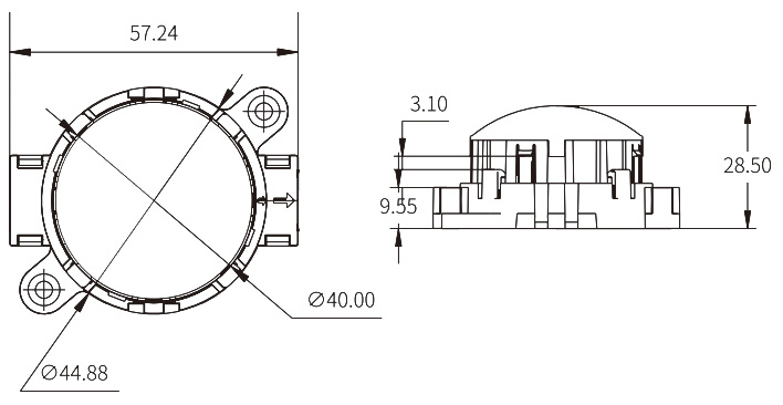 二次防水點光源 YGPS-DA45(圖2) 二次防水點光源 YGPS-DA45(圖2)